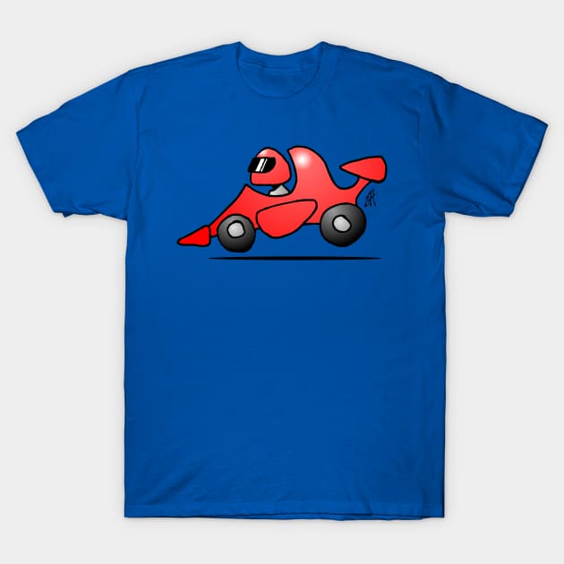 Red race car T-Shirt by Cardvibes